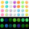 UR URLIFEHALL Lot de 50 perles hexagonales lumineuses en silicone de 14 mm pour bijoux, loisirs créatifs, décoration d'intérieur