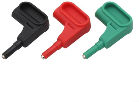 Magnetisches Testsonden-Set für 4 mm Bananenspitzen, Multimeter, Zubehör, Teile rot und schwarz, magnetische Testsondenspitzen-Adapter, 3 Stück