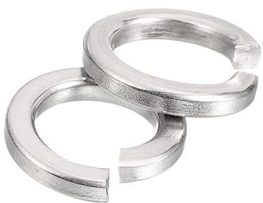 QUARKZMAN 30 Stück Federringe, M10 Spaltsicherungsscheiben Sortiment 316 Edelstahl Sicherungsscheiben für Schrauben Bolzen Muttern, Silber