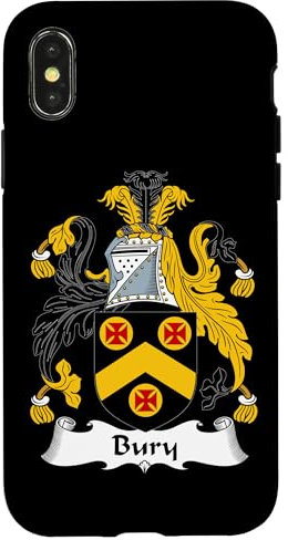 Hülle für iPhone X/XS Bury Wappen - Familienwappen