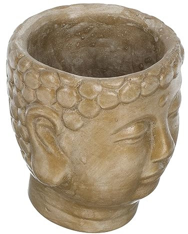 Milisten Zement Blumenkübel Buddha-Kopf-blumentopf Dekorative Pflanztöpfe Für Zuhause Und Garten Pflanzgefäß