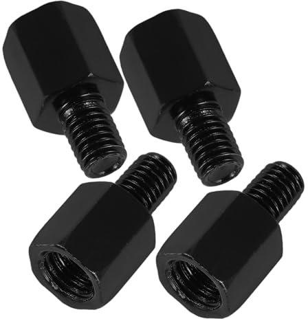 TINEASUR 2 Sätze Spiegelhalterungsadapter Runde Rückspiegel Halterungsschraube Universal Spiegel Adapter Für Helm Und Navi Halterung