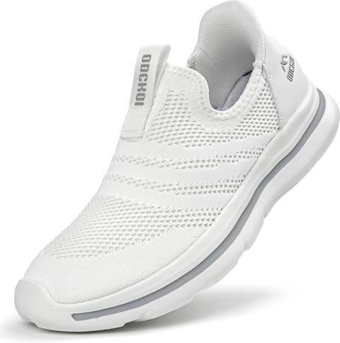 Zapatillas Slip-On Hombre Sin Cordones Deportivas - Zapatos para Caminar con Punta Ancha, Zapatillas de Running Ligeras Outdoor Transpirables para Carrera en Carretera-BAISE-XIN-45