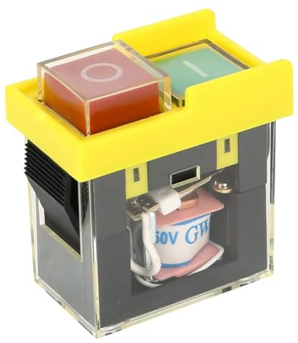 Joskeijky Kjd6 5E4 250 V 6 A Interruttore di Sicurezza Universale Interruttore Elettromagnetico Elettromagnetico Impermeabile Contro i Carichi di Corrente Interruttore Strumento Pulsante di Avvio