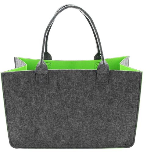 FRANK FLECHTWAREN Tasche Two-Tone, Filz Maße: 39 x 18 x 25 cm, GH 42 cm, Toller Begleiter für Freizeit und shoppen