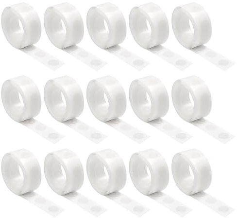 YSJCHEBS 15 Rollos De Pegamento Dispensador De Globos, Cinta Transparente De Doble Cara, Accesorio para Globos, Suministros De Decoración para Fiestas, Suministros para Manualidades DIY