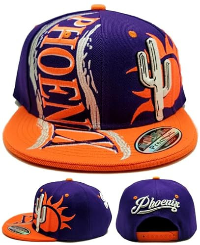 Phoenix New Leader Hurricane PHX PHO Desert Cactus Purple Orange Era Snapback Hat Cap