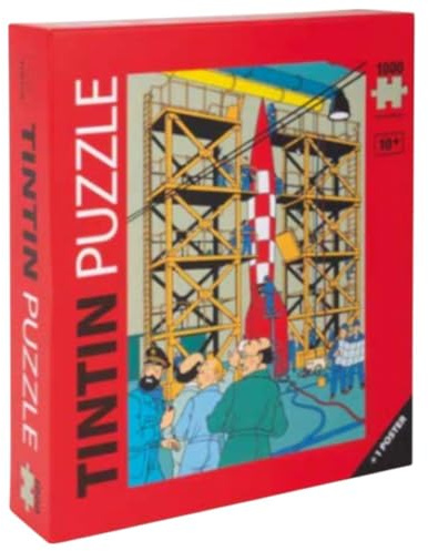 Puzzle 1000 pièces Tintin, la fusée Lunaire XFLR6 + Poster 48x67cm (81567)