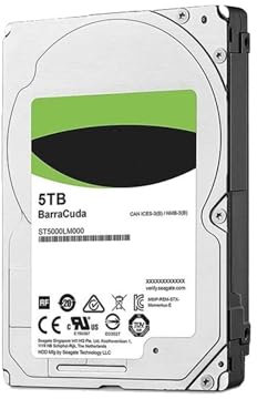 JXCHSWOU Disco rigido interno da 5 TB, 4 TB, 2,5 pollici, cache da 128 MB, SATA da 6 GB/s fino a 140 MB/s, disco rigido da 15 mm(4TB)