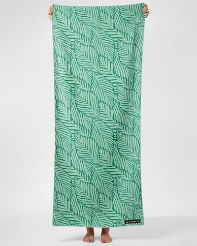 WOODSANDWAVES - Strandtuch aus recycelter Mikrofaser - schnelltrocknend, leicht, kompakt - 180cm x 80cm - XL Badetuch - Handtuch für Reisen - saugfähig, sandfreies & großes Strandhandtuch