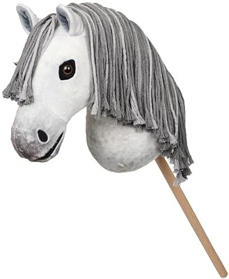LeMieux Hobby Pferd Earl – Auffälliges Grau – Realistischer Kopf – Perfekt für Kinder