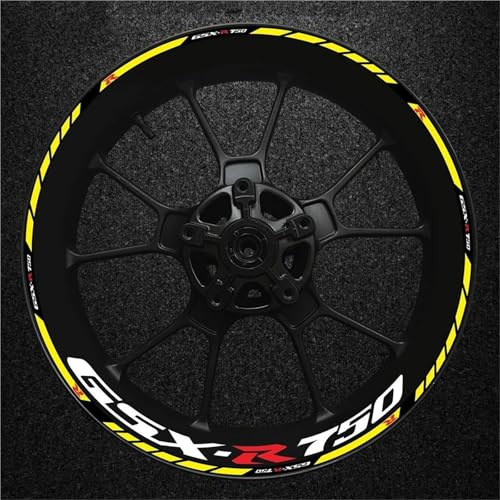 Impermeabile Adesivi Per Cerchioni Moto Per Suzuki GSXR750 GSX750R GSX GSXR 750 R, Riflettenti, Kit Per Mozzi Riflettente Adesivi Cerchi Moto
