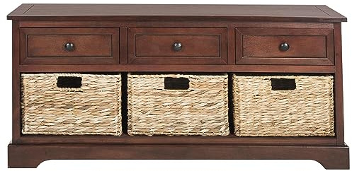 Safavieh Cassettiera moderna in legno con 3 cassetti