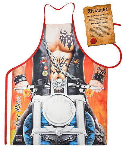 Mega Sexy Küchenschürze Kochschürze Grillschürze mit Gratis Urkunde - Free Rider - cooler Scherzartikel Fun Artikel Fun Geschenkidee