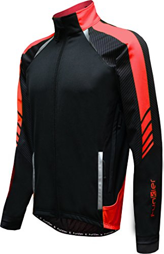 Funkier Herren Tornado Pro Microfleece TPU Jacke XXL schwarz/rot