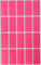 Aufkleber Pink 40 mm x 19 mm Sticker - 4 cm x 1,9 cm viereckige Etiketten 300 Stück von Royal Green