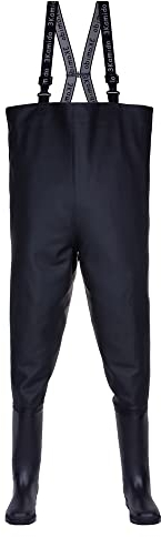 3Kamido - Trampolieri da Pesca Classic, Serie 680, Standard, Waders, Stivali Scafandro, Colore: Nero 47 EU