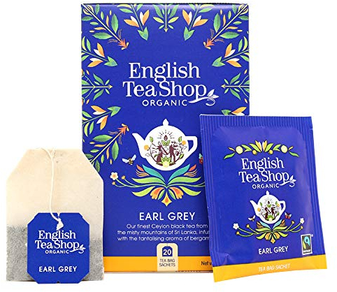 English Tea Shop - Thé noir Earl Grey bio à la bergamote - Boîte de 20 sachets