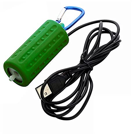 AILOVA Pompa Aria Acquario Mini,Ossigenatore Portatile e Silenziosa per Acquario,USB Pompa Ossigeno con Pietra Aria e Tubo per Serbatoio Pesce Acquarim