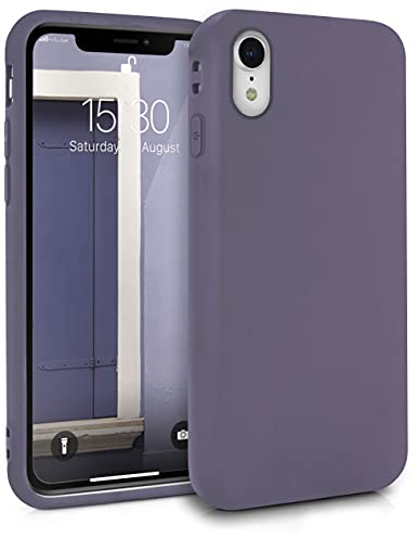 MyGadget Cover per iPhone XR - Custodia Protettiva in Silicone Morbido – Case TPU Flessibile - Ultra Protezione Antiurto & Antigraffio - Viola Scuro