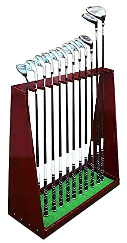 SJMFGF Golfschläger-Halter Holzbodenständer,Golfschläger-Organizer-Display-Ständer 13 Putter-Halter,Golfschläger-Regal-Organizer-Ausrüstung Lagerregal für Garagenbüro Indoor Outdoor