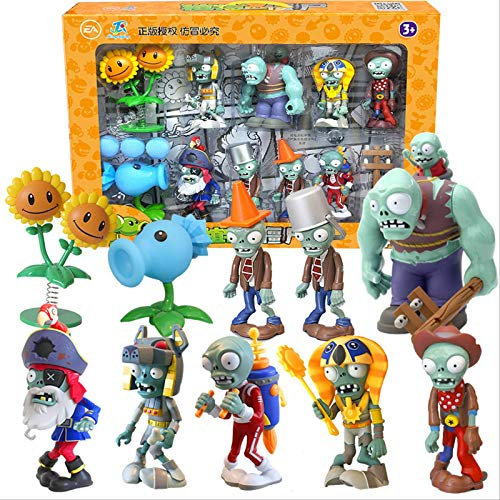 CASERE 10 Pièces/Plante Vs Zombie Action Person Model Game Around Shooting Toy Gargantuar Sunflower Enfant
