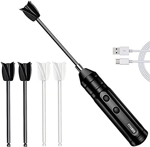 Miscelatore resina, miscelatore elettrico portatile con 4 pagaie riutilizzabili agitatore in resina epossidica con gambo da 1/4 per resina, miscelazione silicone, vernice, resina glitterata, smalto