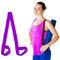 TrySalar Yogamatten-Gurt, Tragegurt, verstellbare Schlaufen, Halter, Yoga-Matte, Träger, Slap-Band-Geschirr, tragbarer Schultergurt, Fitness, Pilates, Dehngurte zum Tragen aller Mattengrößen (Purple)