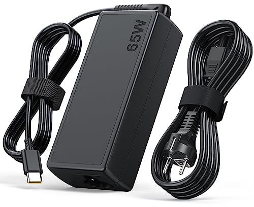 Caricatore USB C 65W 45W per Lenovo ThinkPad Yoga HP Alimentatore Chromebook per Dell Latitude XPS Huawei PC Portatile Tipo C Caricabatterie Adattatore per Macbook Pro Air Asus Acer Samsung Google