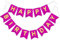 Pink Happy Birthday Bunting Banner Signs Golden Sparkle - Fun and Festive Party Supplies for Girls - Complete 13-Piece Birthday Decorations Set for Memorable Celebrations