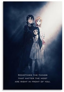INEOUT Sword Art Online Anime-Poster, dekoratives Gemälde, Leinwand, Wandposter und Kunstdruck, modernes Familienschlafzimmer-Dekor-Poster, 20 x 30 cm