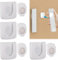 4 Pack Magnetic Remote Control Holder Wall-Mounted Remote Control Wall Holder No Drilling Strong Magnet Controller Holder Universal Wall Organiser for Home Office School Supply Storage (White)