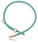 Handgefertigtes Nami Surfer Armband Damen & Herren - Maritimes Segeltau Armband 100% Wasserfest & Verstellbar (Türkis Gold)