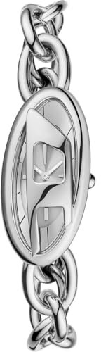 Diesel Damen-Uhren Analog Quarz One Size, Silber 32029419