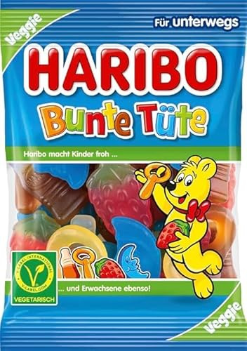 Haribo Bunte Tüte 100g im 26er Vorratspack - die beliebtesten Fruchtgummi-Klassiker (26 x 100g)
