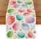 Tischläufer Ostern,Ostern,33x183 cm Ostern Deko Ostern Tischläufer,Saisonnal Frühling Küche Tischdeko Ostern mit Eiern und Blumenelementen,Ostern Tischdeko Drinnen Urlaub Party Dekor