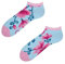 Dedoles Socken Unisex Damen Herren & Kinder Baumwolle viele lustige Designs Fussball Fahrrad Pferde Geschenk links rechts verschieden, Farbe: Rosa, Motiv: Orchidee (Knöchelsocken), Gr. 39-42