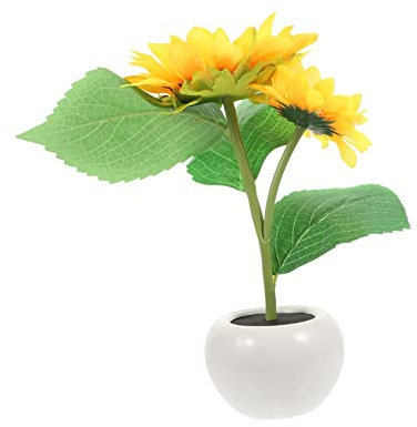 LIFKOME Sunflower Nachtlicht Einzigartige Tischlampe Für Schlafzimmer Und Wohnzimmer Dekorative Blumenlampe Mit Touch-funktion Für Partys Nachtlicht
