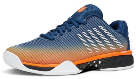 K-Swiss Men's Hypercourt Express 2 Tennis Shoe, Blue Opal/Black/White, 10.5 UK