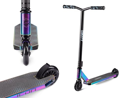 SKITT Stunt Scooter - Icon | Für 7–11 Jahre |Hochleistungs ABEC-9 Lager | Leichter Aluminiumrahmen | 360° Lenker für Freestyle