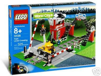 LEGO Eisenbahn Bahnübergang 9V 10128