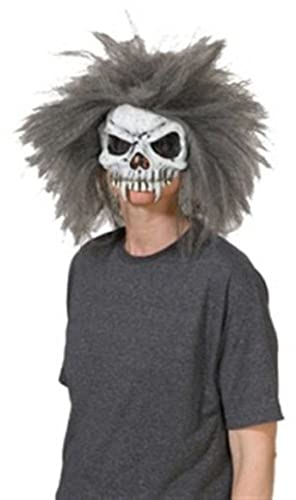 Rubies 6 240295 - Halbmaske Skull mit Haaren