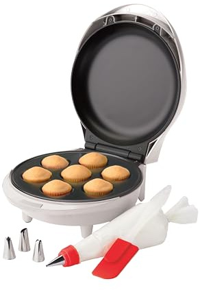 Betty Crocker BC-2930CRT Electric-Mini-Donut-Makers, Stainless Steel, Metal