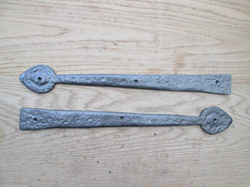 IRONMONGERY WORLD® 16 Antique Iron CAST Iron Vintage Old Style False Dummy Hinge Fronts Doors Gates Arrow Head