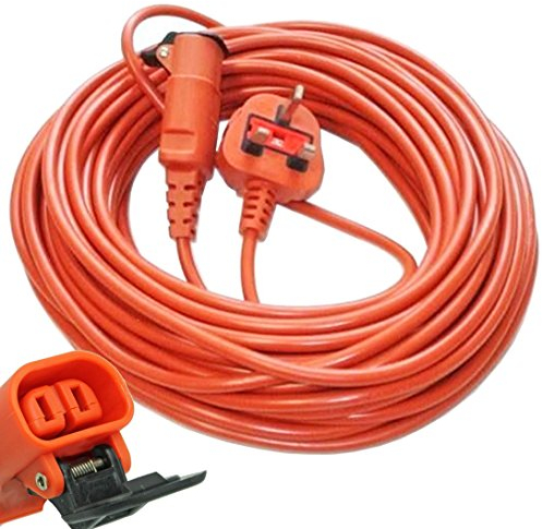 SPARES2GO 20 Metre Cable & Lead Plug for Flymo Lawnmower or Hedge Trimmer (20m)