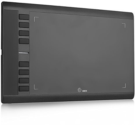 Ugee M708 Grafiktablett Digitale Grafiken Zeichnen Malerei Tablette, 10x 6 Zeichnung Bereich, mit Wiederaufladbare Pen
