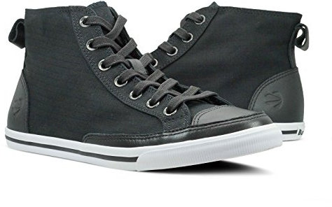 Burnetie Herren-Sneaker im Vintage-Stil, kariert, Schwarz, Schwarz (schwarz), 47 EU