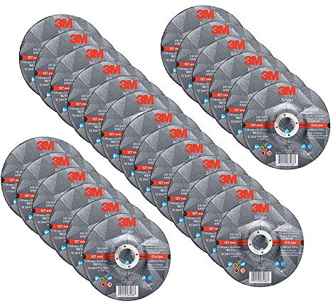 3 M silber geben, Rad 87468, T27, 12,7 cm X .045 x 7/20,3 cm schwarz (25 Stück)