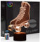 Quad Rollschuhe 3D Illusion Nachtlicht Spielzeug,Dekoration LED Nachttischlampe 16 Farben Ändern mit Fernbedienung,Weihnachten Deko Lampe Geburtstagsgeschenk Für Mädchen Jungen Kinder und Freunde