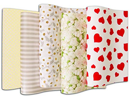 HRB Sortimente schönes Geschenkpapier, 10 Rollen a 2m (Serie 3, 10 Rollen)